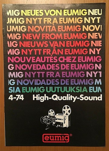 Eumig brochure in italiano - "eumig",