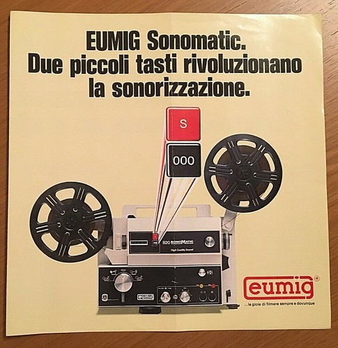 Brochure vintage eumig - brochure,